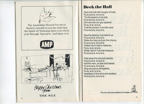 AMP and The Age Christmas message and words to Deck the Hall