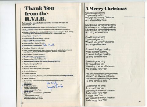 Thank you from RVIB and words to A Merry Christmas