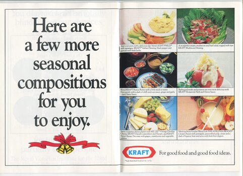 Kraft food ideas and advertisement