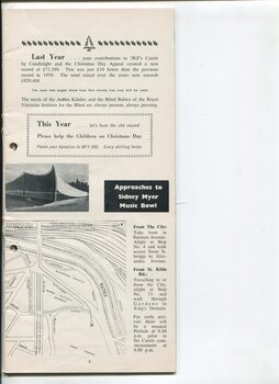 Thank you for last year, map of grounds and photo of Bowl