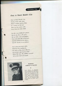 Words to Once in Royal David's City and portrait and biography of Norman K McLeod