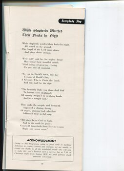 Words to While Shepherds Watched Their Flocks by Night