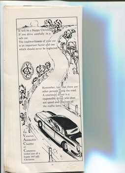 Christmas message from the Victorian Automobile Chamber of Commerce