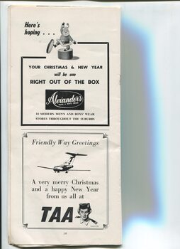 Christmas messages from TAA and Alexander's Mens and Boys Wear