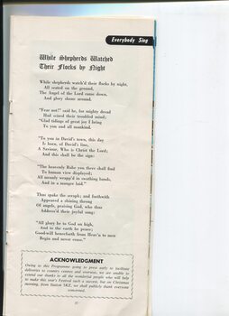 Words to While Shepherds Watched Their Flocks by Night