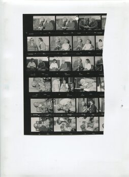 Cut half of proof sheet showing residents