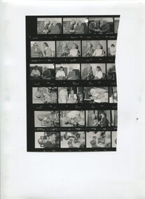 Cut half of proof sheet showing residents
