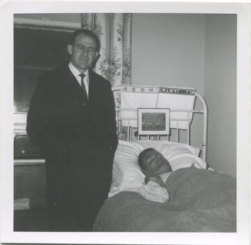 Barry Farnsworth visited by an unidentified man