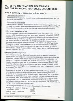 Corporate information including notes to the financial statements