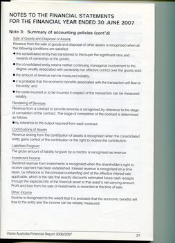 Corporate information including notes to the financial statements