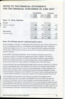 Corporate information including notes to the financial statements