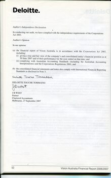 Corporate information including Independent Auditor's Report