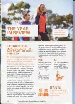 Review of year with picture of Jess Gallagher and Sam Valavanis