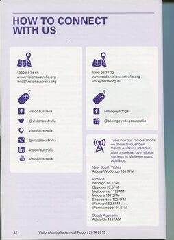 How to connect with Vision Australia offices or services