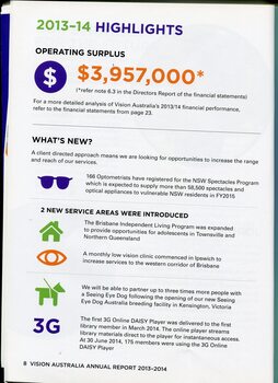 Service highlights and statistics for the financial year