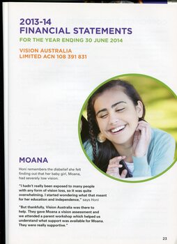 Overview of financial performance for the year and profile of Moana