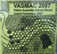 Back cover of CD, black shapes on green background