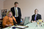 Trudy Ryall speaking with Bill Shorten with Chris Edwards looking on