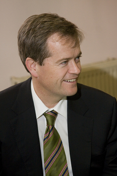 Portrait of MP Bill Shorten at Essendon