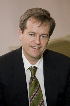 Portrait of MP Bill Shorten at Essendon