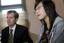 Jenny Tran speaking with Bill Shorten