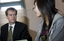 Jenny Tran speaking with Bill Shorten