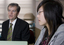 Jenny Tran speaking with Bill Shorten