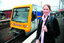 TIF image of Anna with train and white cane
