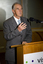 John Cain at the podium