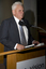 David Blyth at the podium