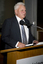 David Blyth at the podium