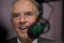John Cain behind the microphone at Vision Australia Radio