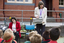 Children listening during the presentation about Vision Australia and its services