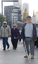 White cane users crossing bridge at Southbank on a sunny day
