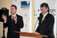 Tim Evans welcoming Gavin Jennings to Kooyong