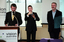 Tim Evans welcoming Gavin Jennings to Kooyong