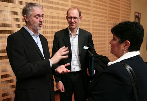 Gavin Jennings speaking with other guests