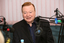 Bert Newton in the VA Radio studio at Kooyong