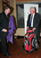 David Blyth with his golf clubs and Gerard Menses