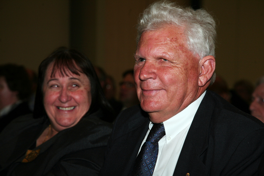 Maryanne Diamond and David Blyth in the audience
