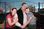 Tony Clarke with his son and daughter in a playground