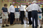 Square dancing ladies in their bloomers as they dance