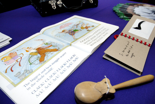 Print Braille book of 'Waddle Giggle Gargle' by Pamela Allen
