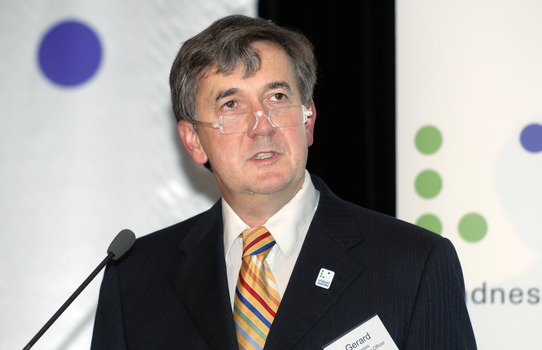Gerard Menses at the podium