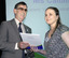 Kevin Murfitt presenting Caitlin McMorrow with her Bursary Award