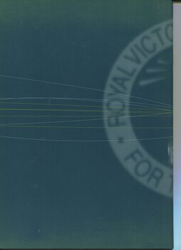Back cover with overlay of RVIB logo with lines running through it