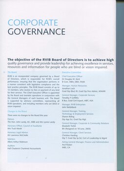 RVIB Corporate Governance statement