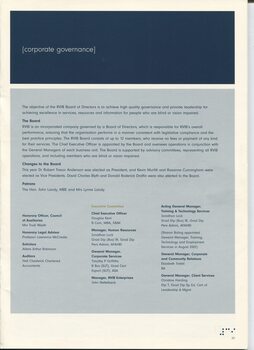RVIB Corporate Governance statement