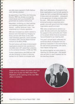 President’s Report on highlights of the year