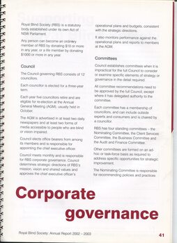 RBS Corporate Governance statement